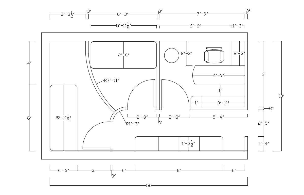 download-small-clinic-layout-plan-with-dimension-cad-drawing-cadbull