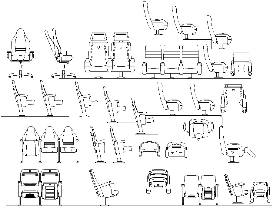 Download furniture CAD blocks - Cadbull