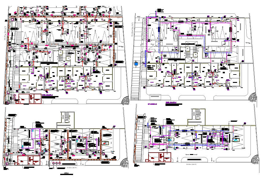 drainage-and-water-supply-layout-cadbull