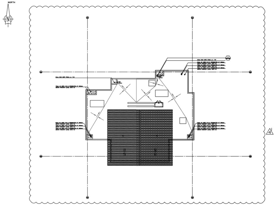 drainage-system-detail-in-roof-plan-cadbull