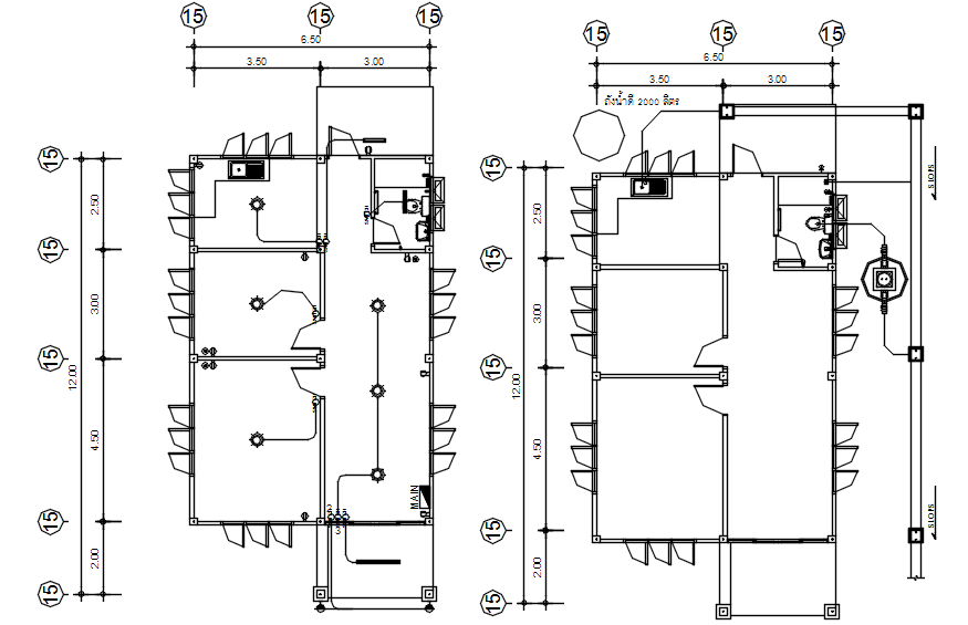 House Wiring Diagram In Autocad