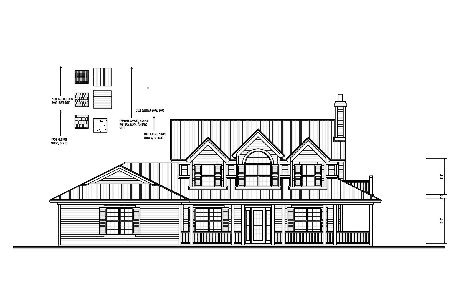 Drawing Of The House With Elevation In Autocad Cadbull