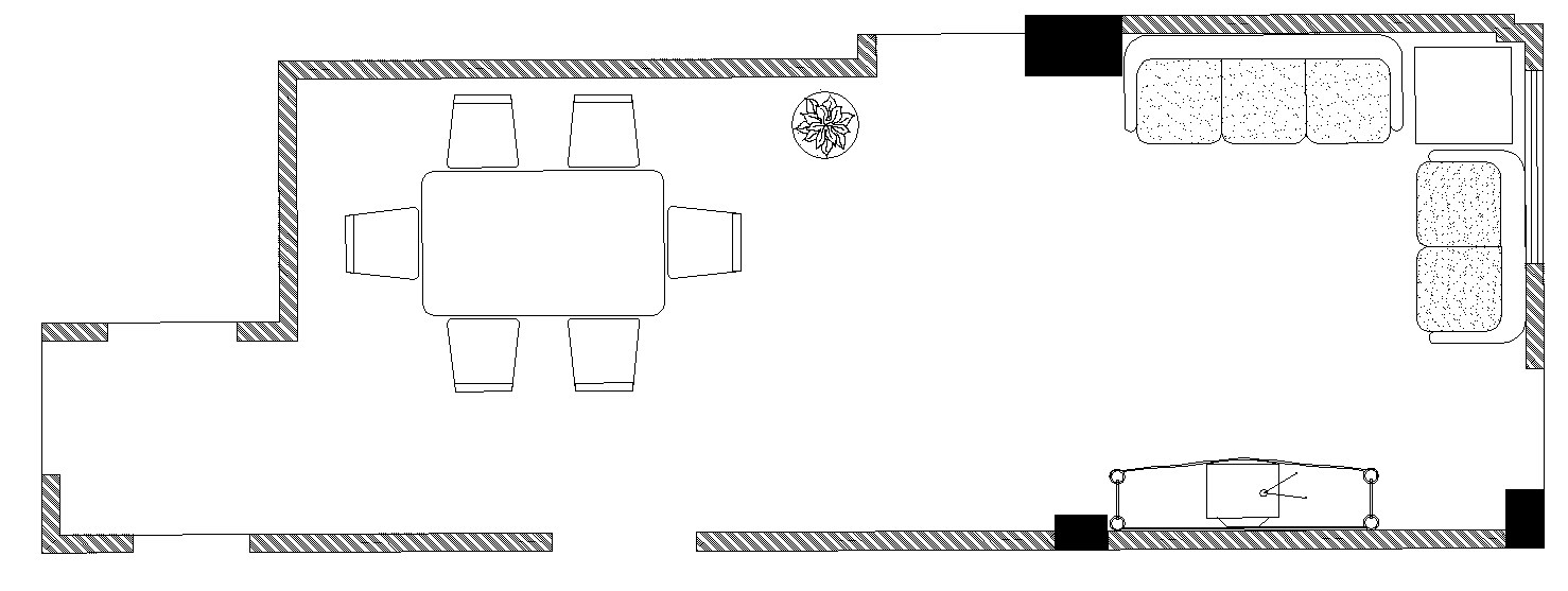 Download Free Drawing Room Layout In DWG File - Cadbull