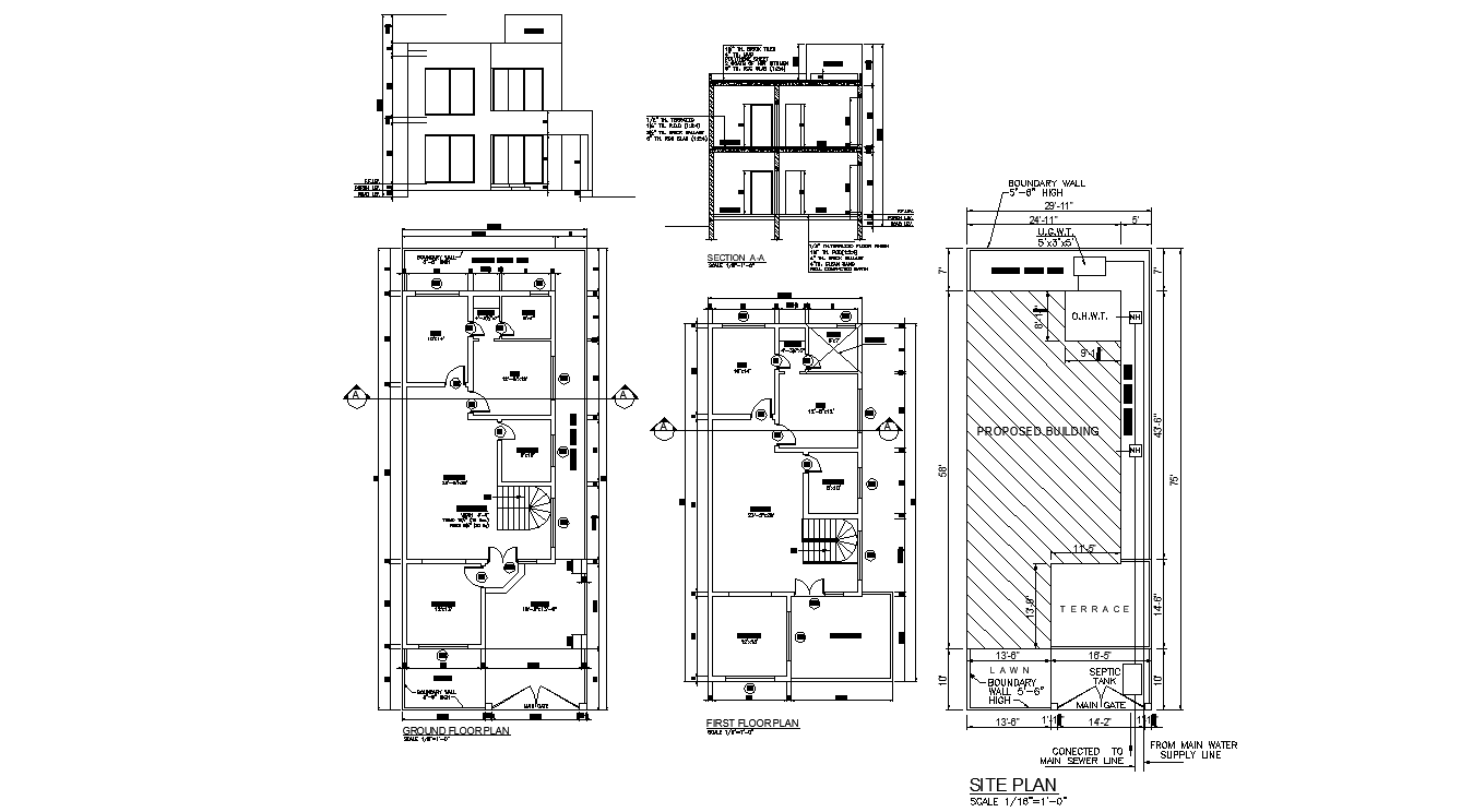 Drawing file of the G 1  house  plan  drawing layout with 