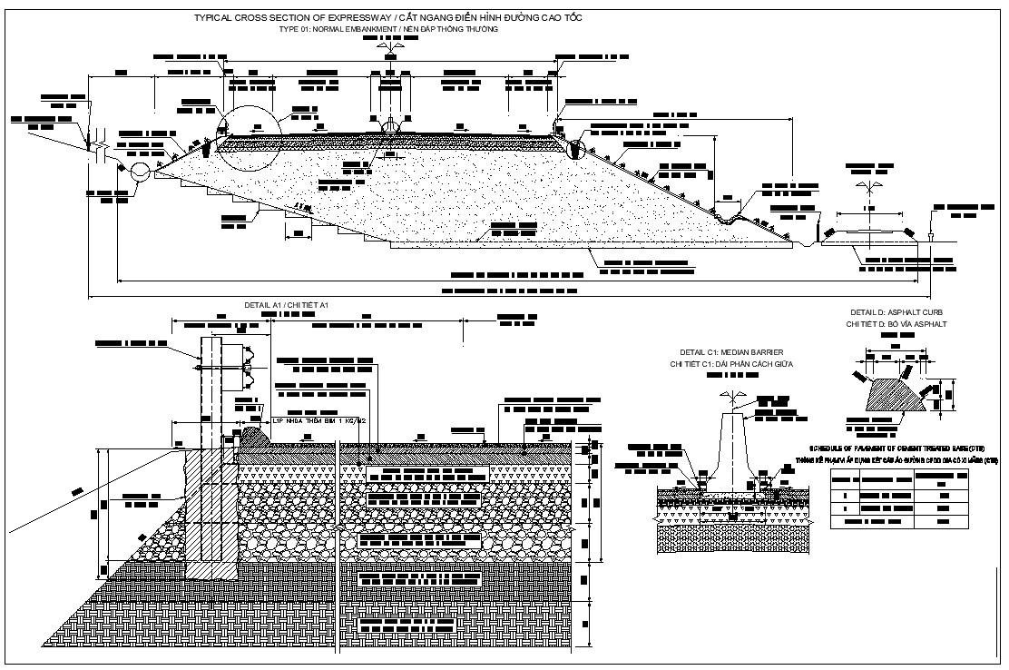 Typical Cross Section Of Expressway Bridge Cad Drawin - vrogue.co