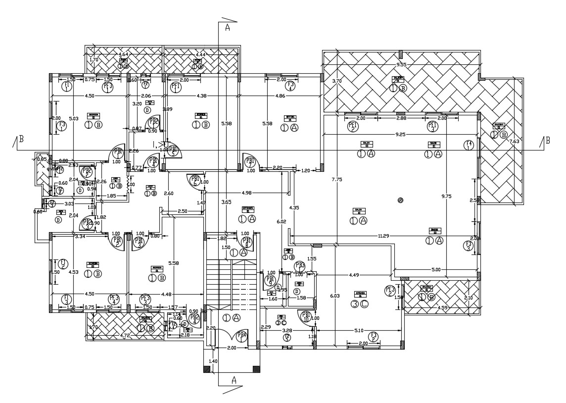 Duplex Plans Download - Cadbull