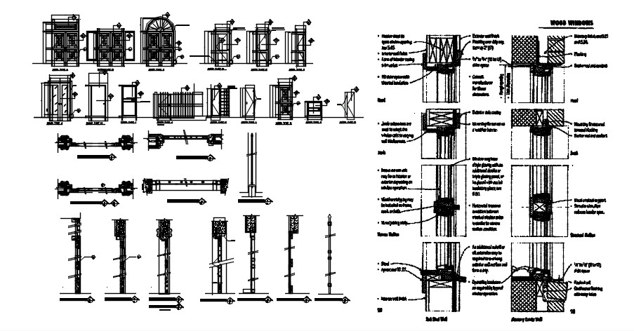 Doors And Windows Cad Blocks In DWG File - Cadbull