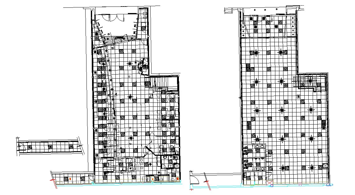 Dwg File Of False Ceiling Layout