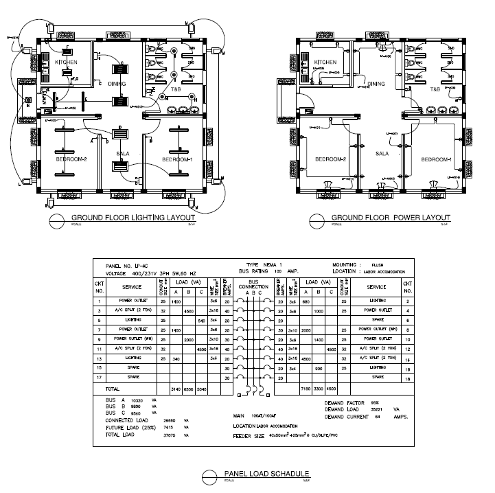 Electrical Layout Plan Of House Cadbull