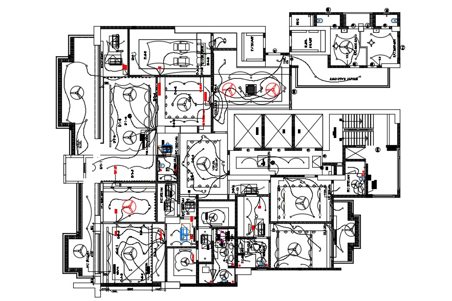 Electrical Wiring Layout Plan Download AutoCAD File - Cadbull