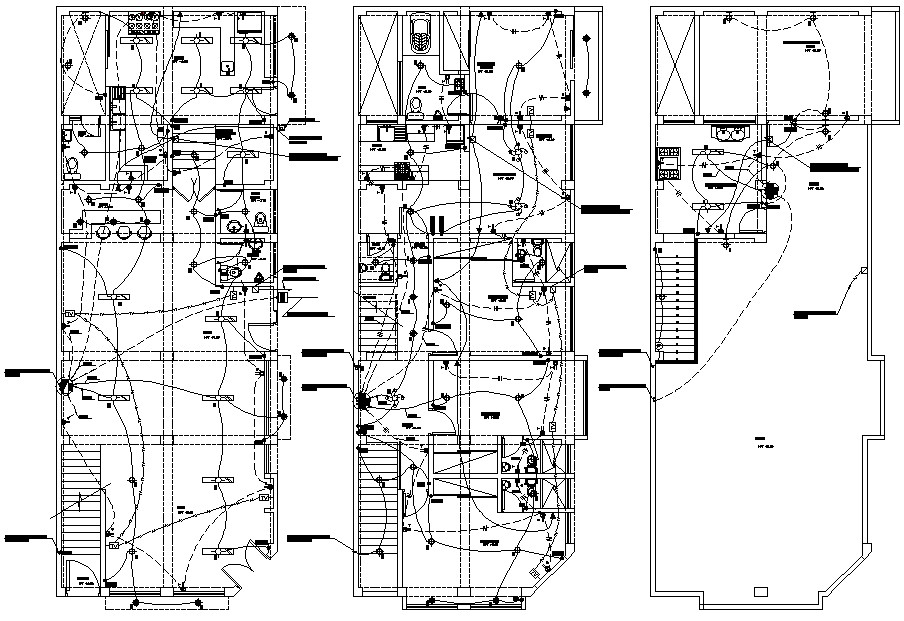 Electrical Wiring Layout Plan Dwg File Cadbull