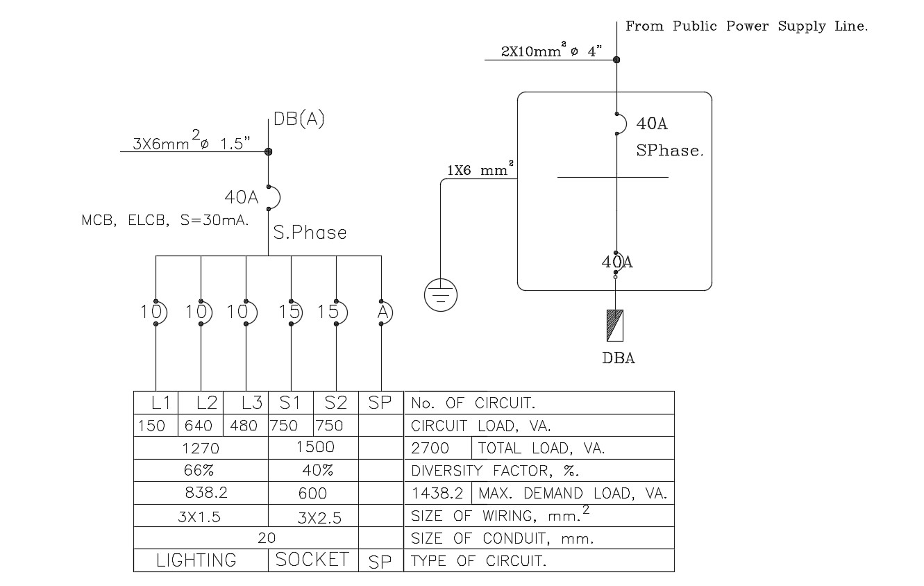 Electrical Drawing Layout AutoCAD File - Cadbull