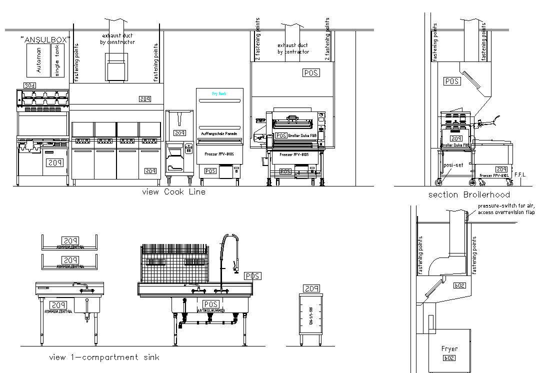 Equipment For Industrial Kitchen Dwg File Tue Mar 2018 11 52 08 