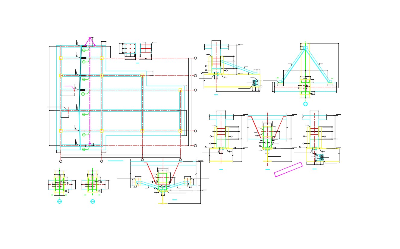 Excavation Plan And Beam Reinforcement Design AutoCAD File - Cadbull