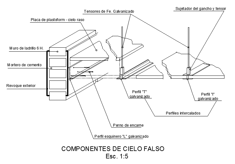 False Ceiling Drawing Design