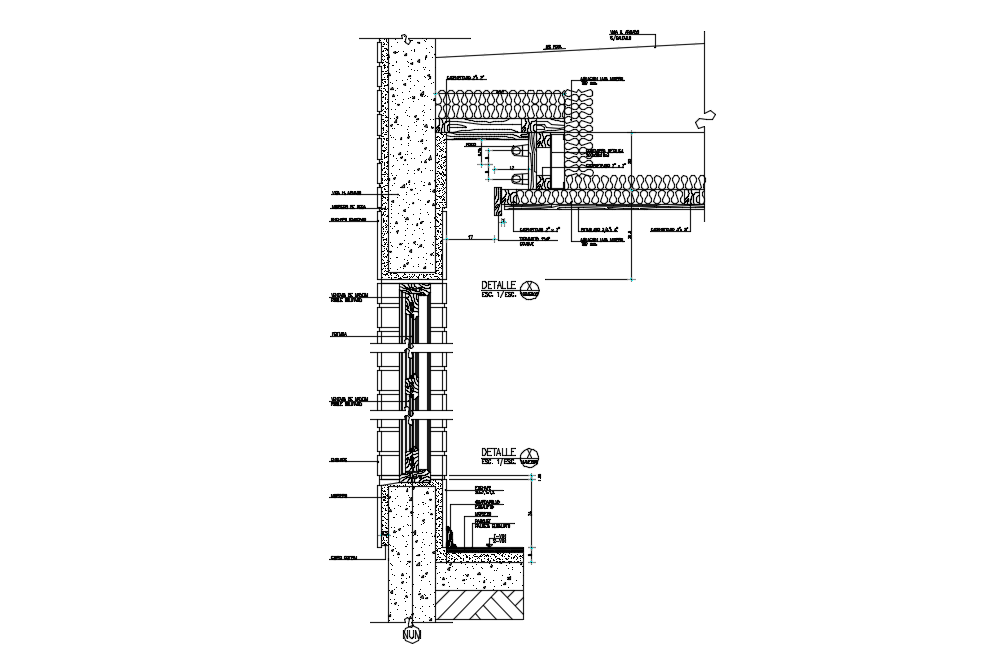 Concrete Wall Section Free Autocad Drawings