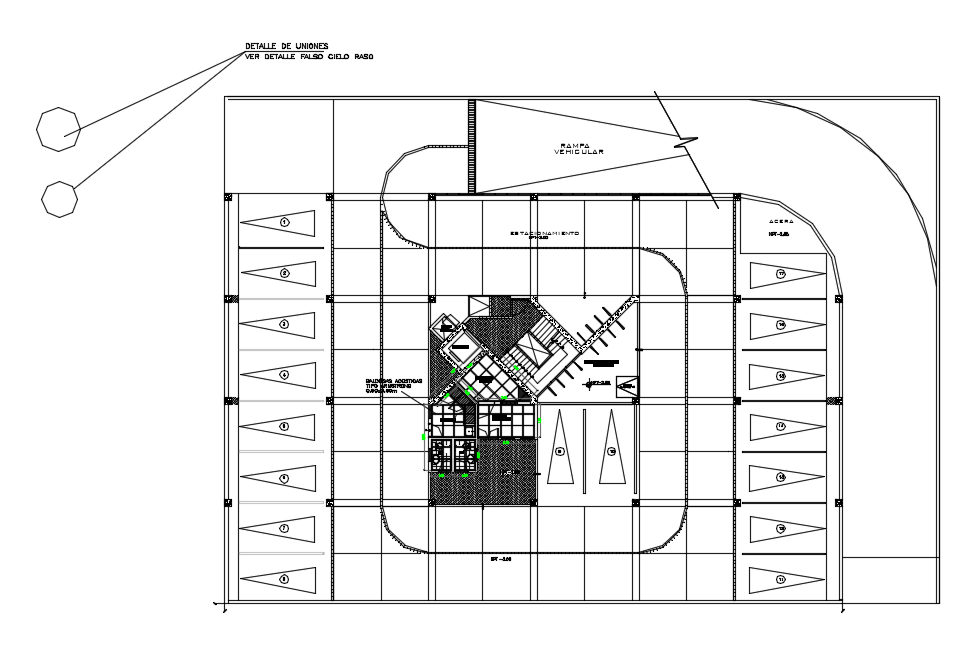 False Ceiling Design View Dwg File