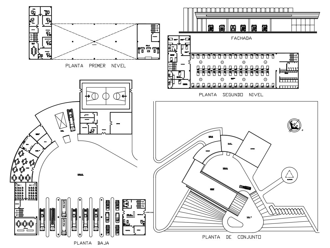 Fire Station Plan AutoCAD File - Cadbull