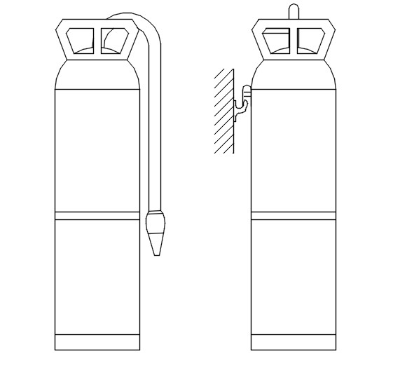 Fire extinguisher block - Cadbull