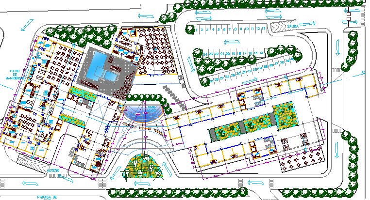 Five Star Hotel Architecture Design And Structure Details Dwg File Cadbull