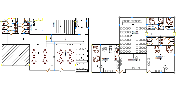 Floor Plan Layout Details Of Terminal Shopping Mall Project Dwg