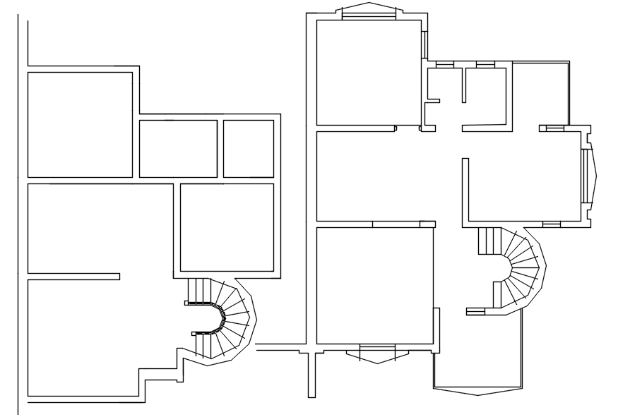 Floor Plan Design In AutoCAD File - Cadbull