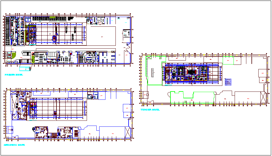 Floor plan of office building dwg file Cadbull
