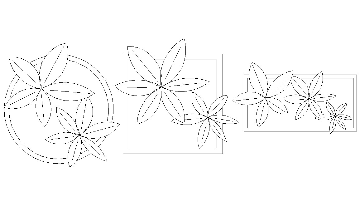 Flower Pot Top Elevation Design Free CAD Blocks - Cadbull