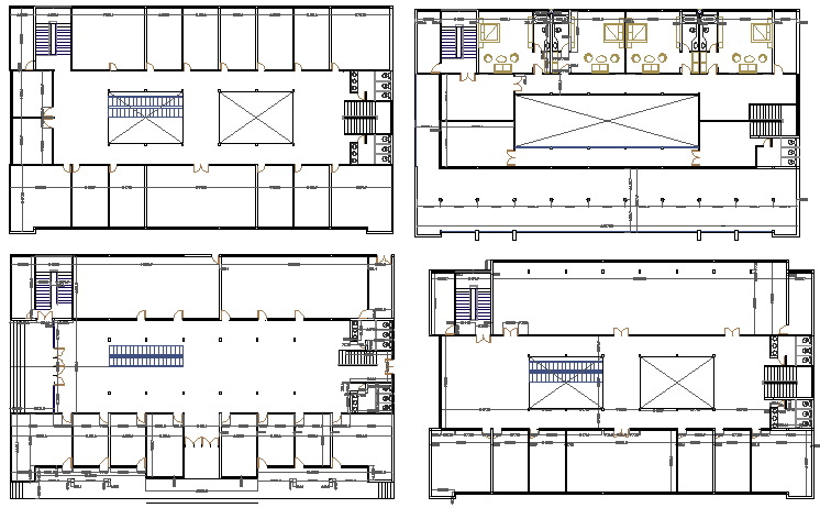 Four Flooring Shopping Mall Floor Plan Layout Details Dwg File