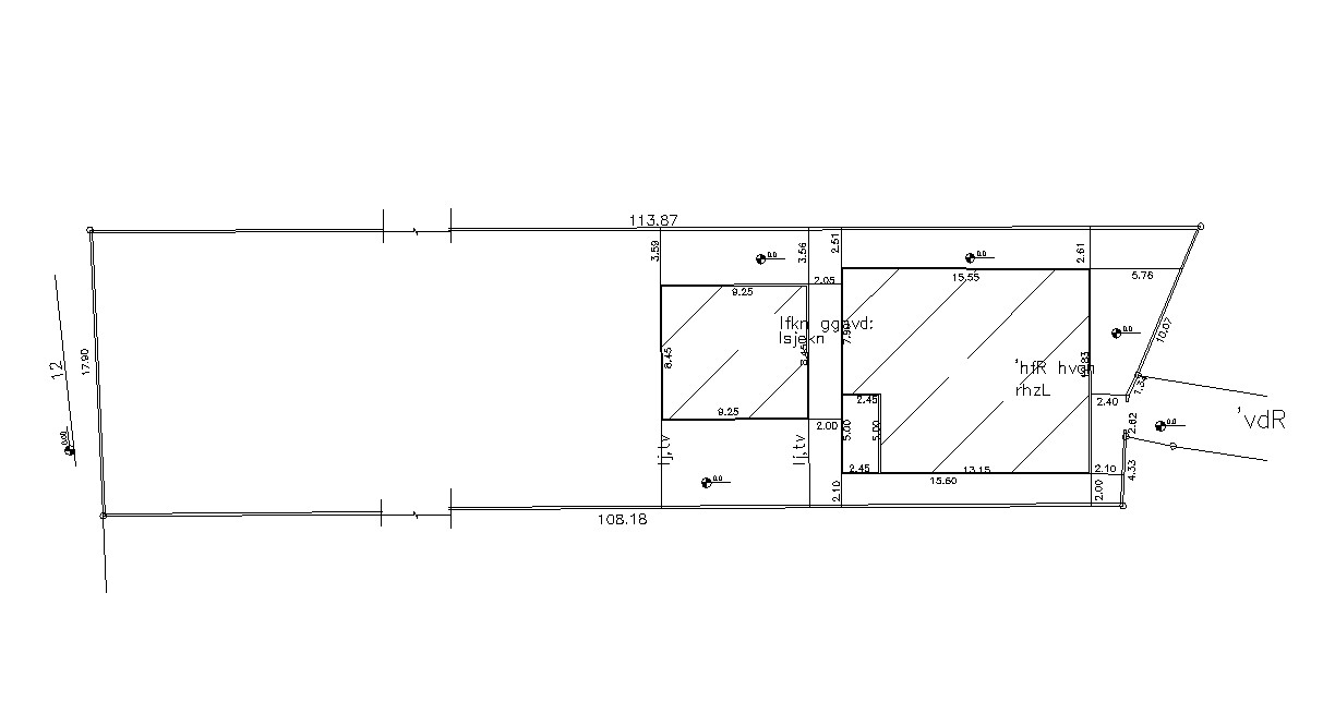 Free DWG Building Demarcation Site Layout Plan - Cadbull