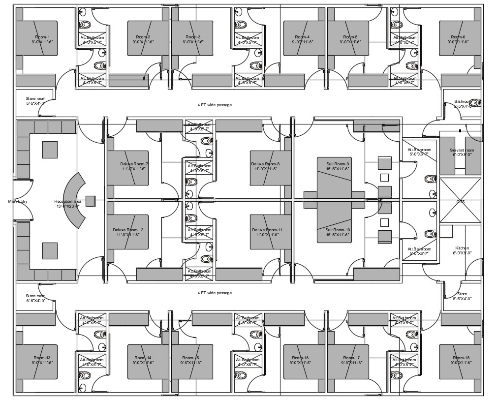 Autocad Design Of Hotel Room Floor Plan With Furniture Layout Cad File My Xxx Hot Girl