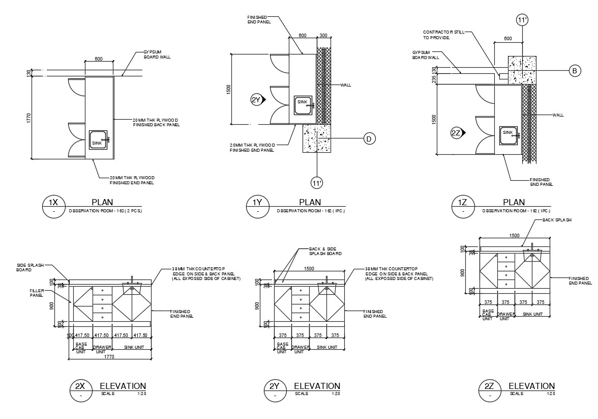 Free Download Kitchen Sink Drawing DWG File - Cadbull
