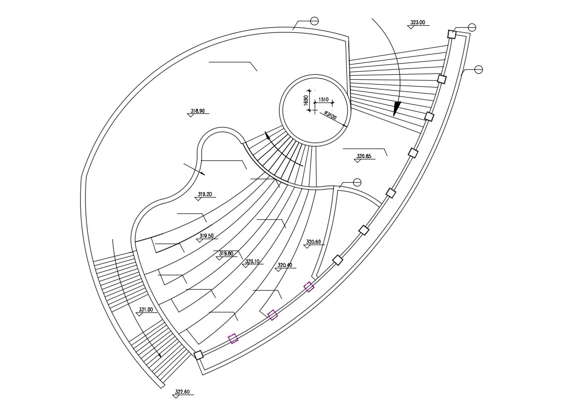 Free Download Party Plot Stage CAD Drawing - Cadbull