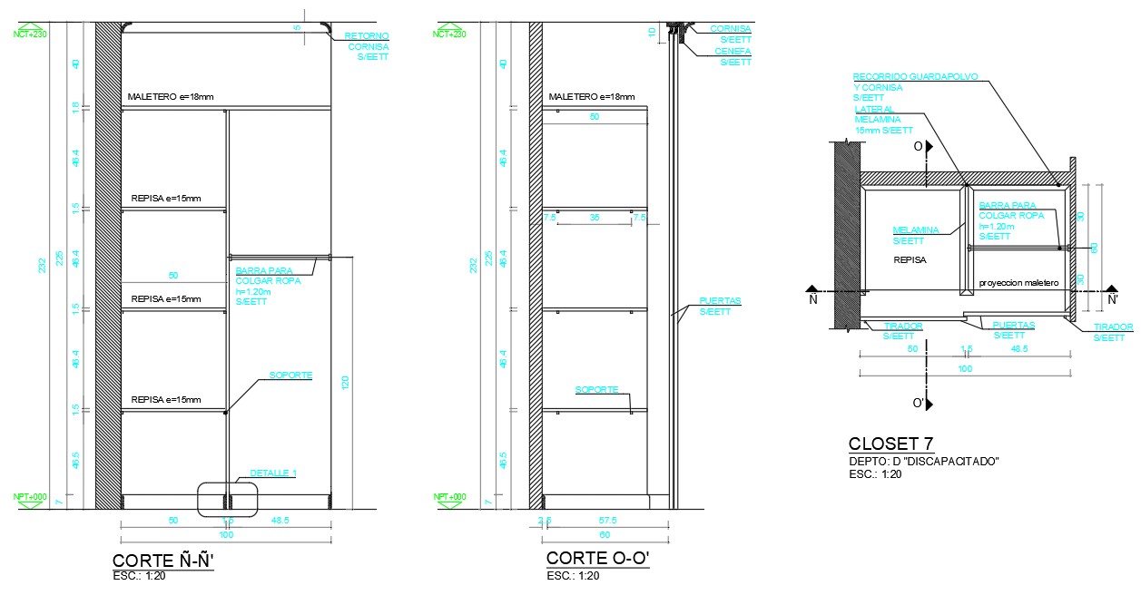 Free Download Furniture Closet Design DWG File  Cadbull