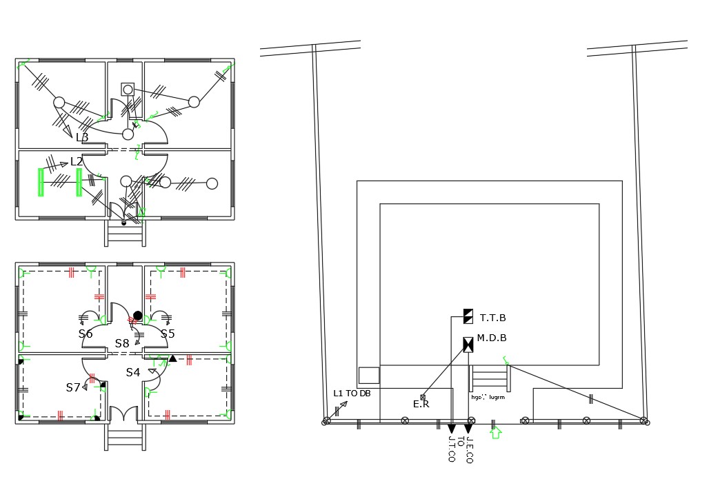 electrical plan dwg free download