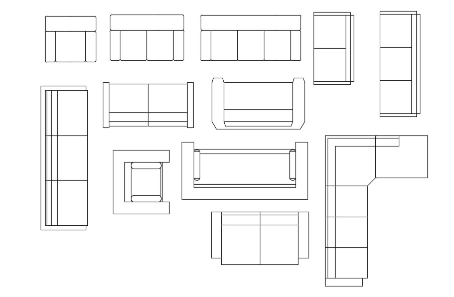 Free Sofa CAD Blocks Drawing Download DWG - Cadbull