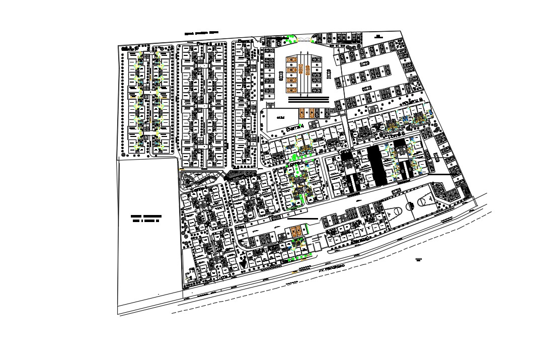 Front Elevation Plan In AutoCAD File Cadbull