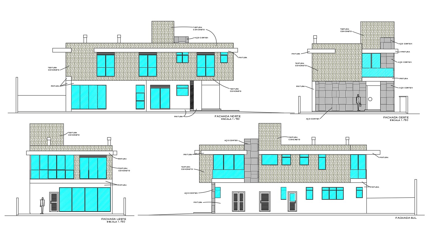 G+1 Residence Bungalow Elevation Design 2d AutoCAD Drawing Free ...