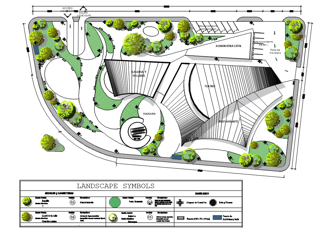 Garden Landscaping Design Dwg File Cadbull