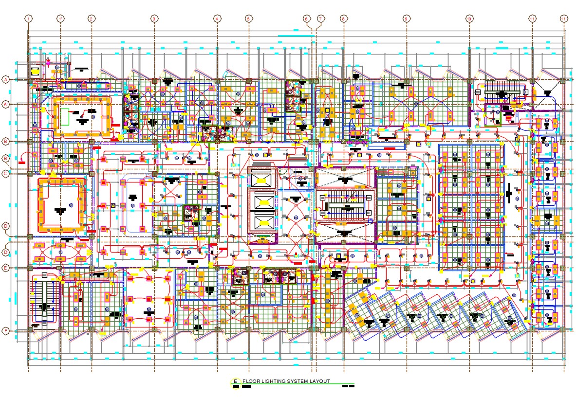 Hospital Lighting System Layout Plan Autocad File - Cadbull