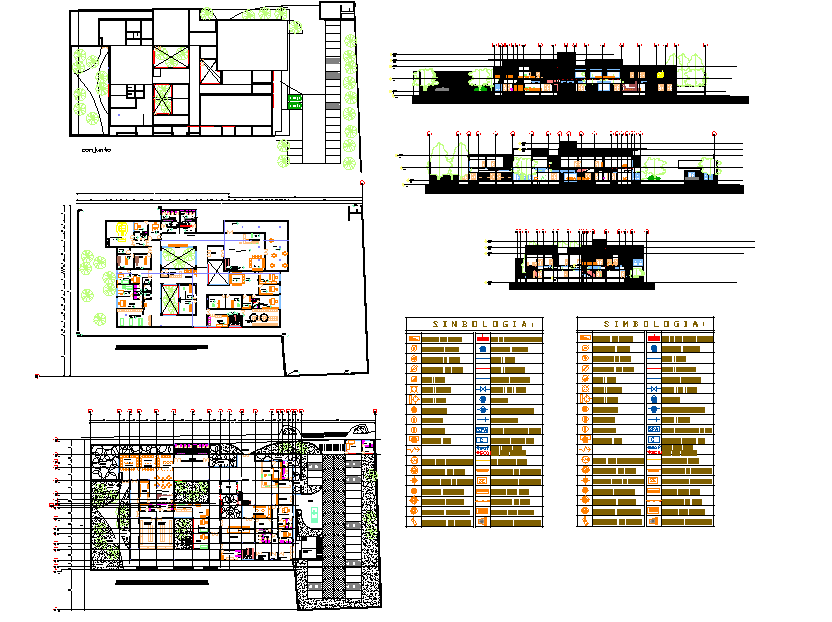 Hospital design plan architecture detail - Cadbull