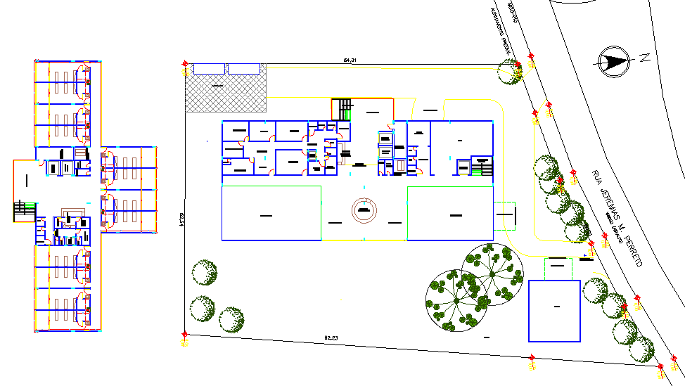 Hospital layout plan detail Cadbull