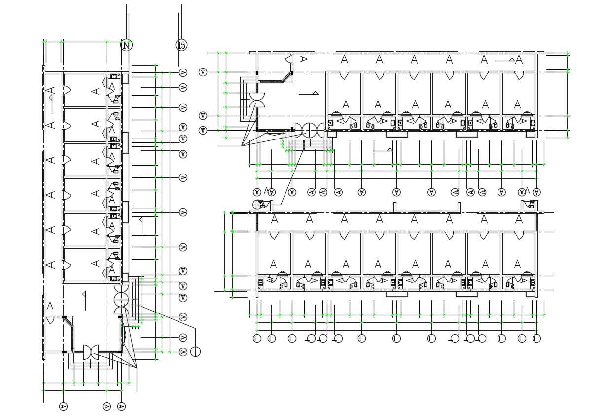 Hostel Building Plan AutoCAD File Free Download - Cadbull