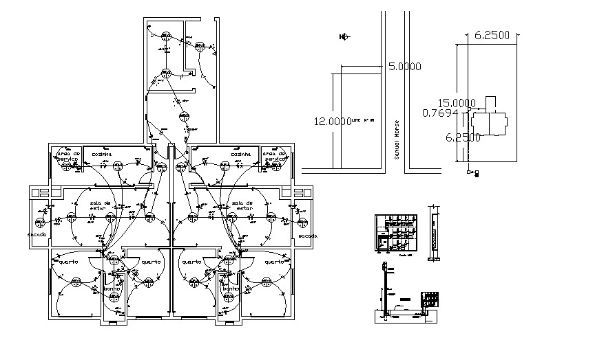 House Electric Fuse Box Layout Plan - Cadbull