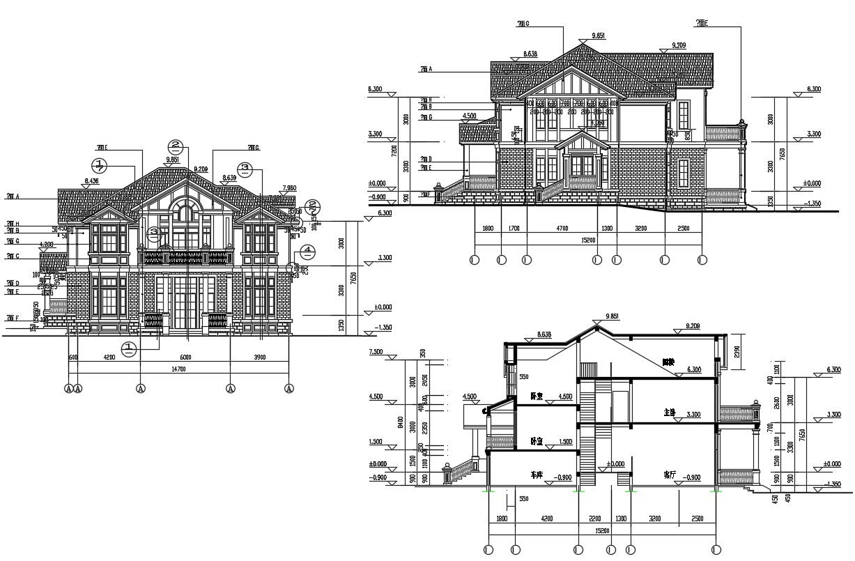  House  Elevation  Plan  DWG  File  Cadbull