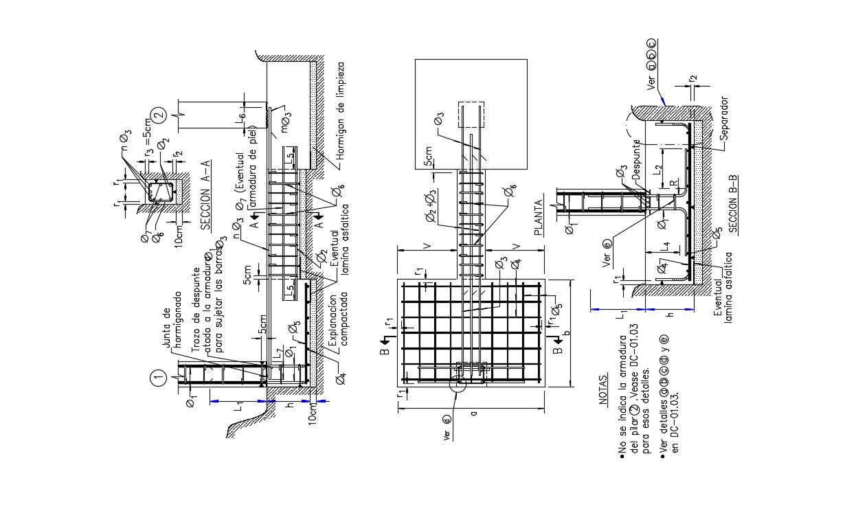 House Foundation Plan In Autocad File Cadbull