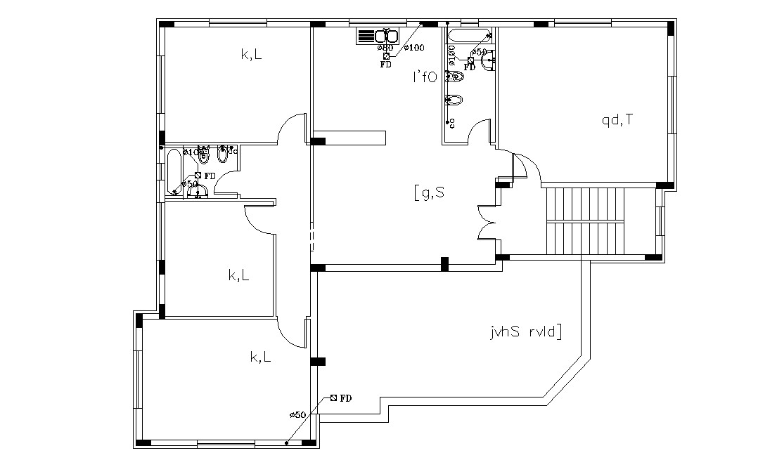 house-plan-with-sanitary-layout-plan-drawing-dwg-cadbull