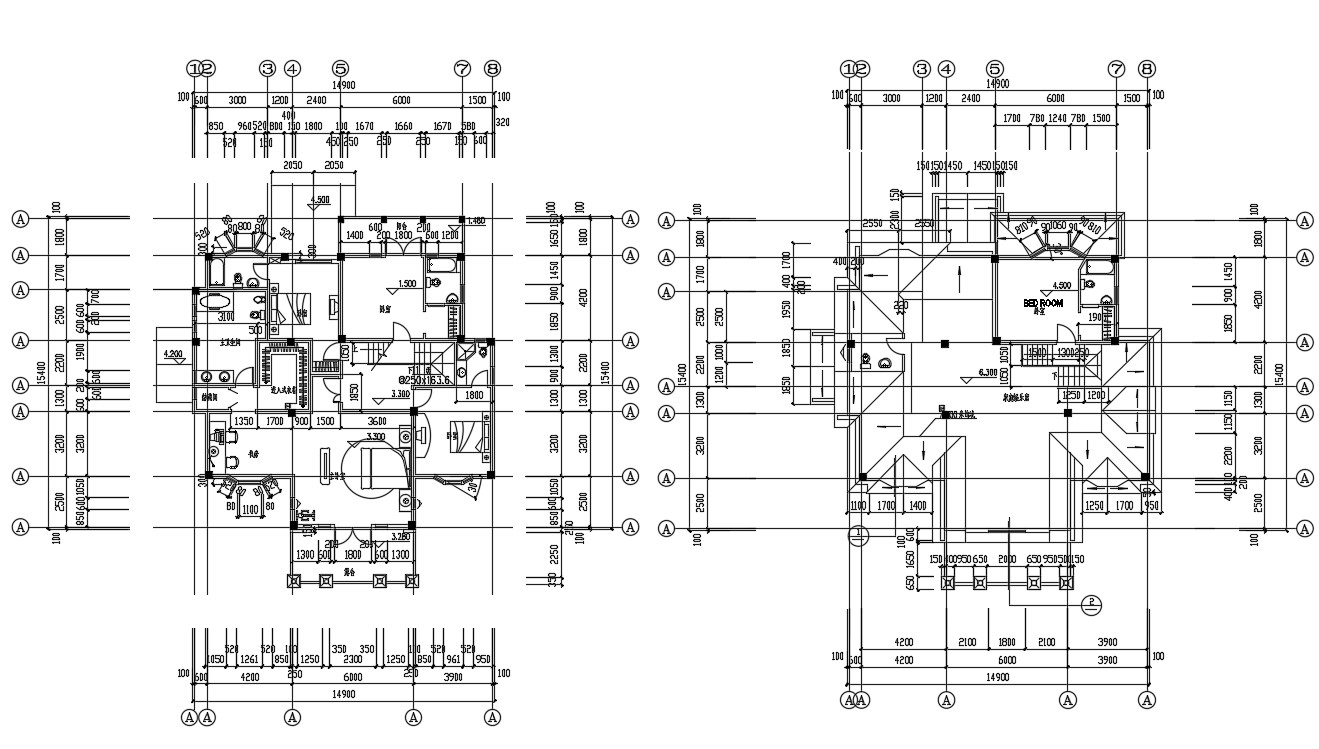 House Plans With Dimensions In Meters Cadbull