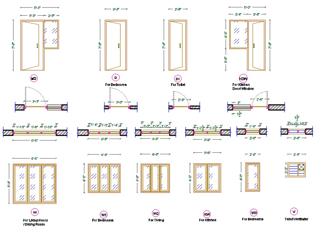 Drawings Details Of Door Units Blocks Dwg Autocad File Cadbull | My XXX ...
