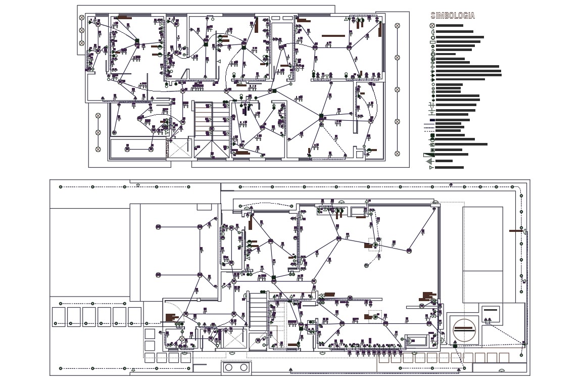 House Plumbing Layout Plan Design DWG File - Cadbull